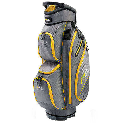 PowaKaddy DLX-Lite Edition Golf Cart Bag (Gunmetal/Yellow)