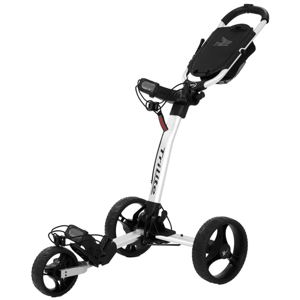 Axglo TriLite 3 Wheel Golf Trolley White Black