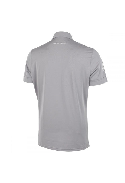 Galvin Green Morton V8+ Golf Shirt - Sharkskin/White