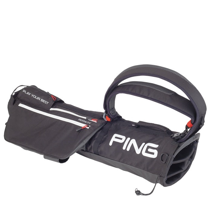 Ping Moonlite Golf Pencil Bags - Black/Scarlett