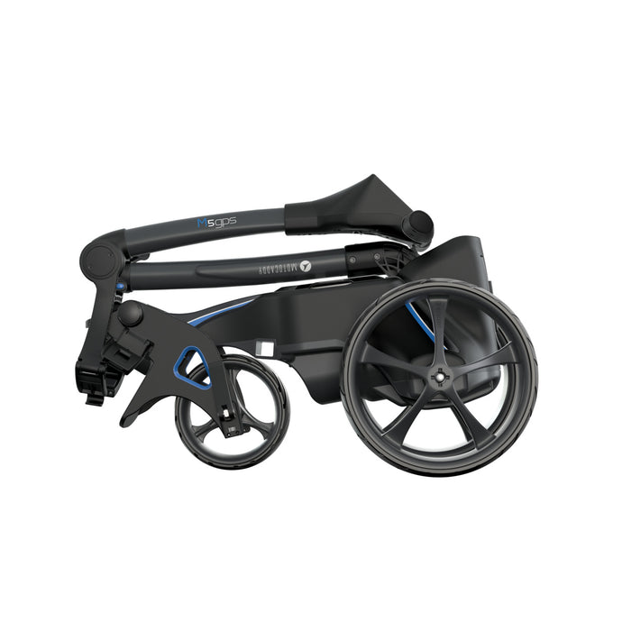Motocaddy 2021 M5 GPS Standard Lithium Golf Trolley - Black/Blue