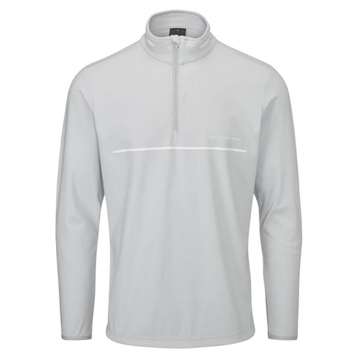 Oscar Jacobson Darwin 1/4 Zip Golf Pullover- Lunar Grey/White