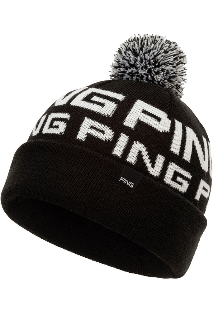 Ping Logo II Golf Bobble Hat - Black/White
