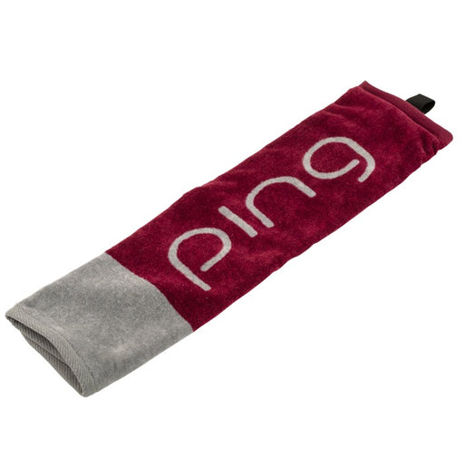 Ping Ladies Trifold Golf Towel - Purple/Grey