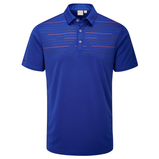 Ping Portman Golf Polo Shirt- Blue Surf/Navy