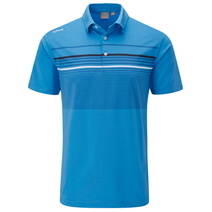 Ping Spencer Mens Golf Polo Shirt - Blue