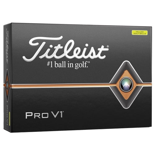 Titleist Pro V1 2019 Golf Ball Yellow - Dozen