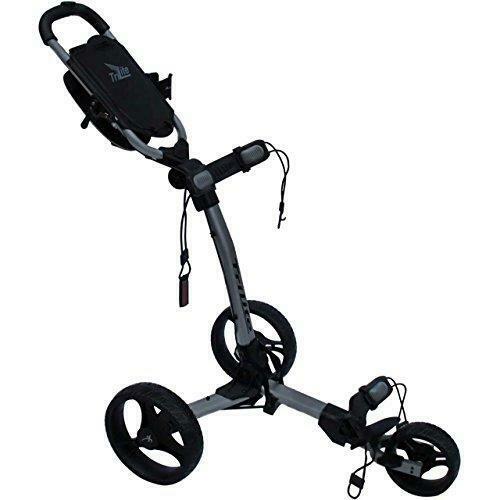 Axglo TriLite 3 Wheel Golf Trolley- Grey/Black