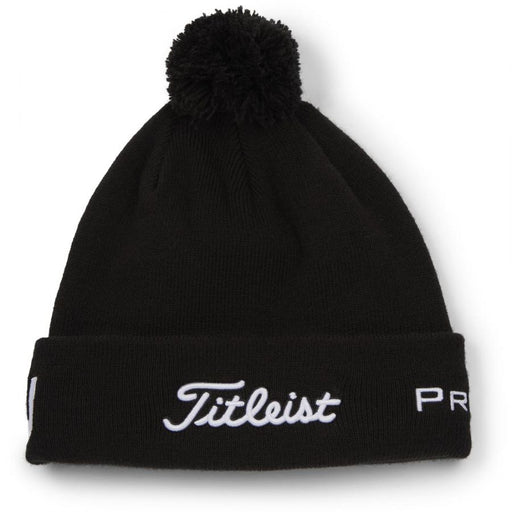 Titleist Tour Pom Pom Golf Beanie Hat- Black