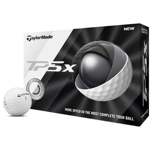 TaylorMade TP5x Golf Balls - White/Dozen